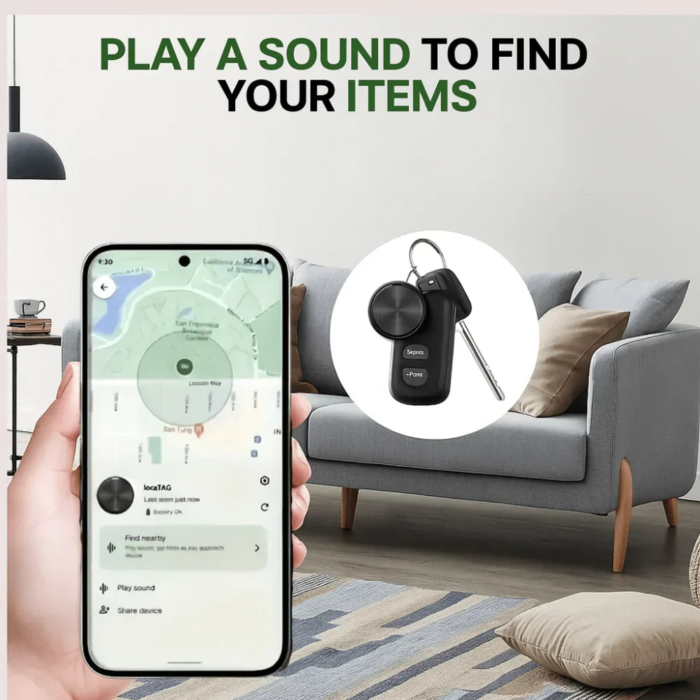 גשש Bluetooth דקיק — תואם ל-Android, בעיצוב קומפקטי