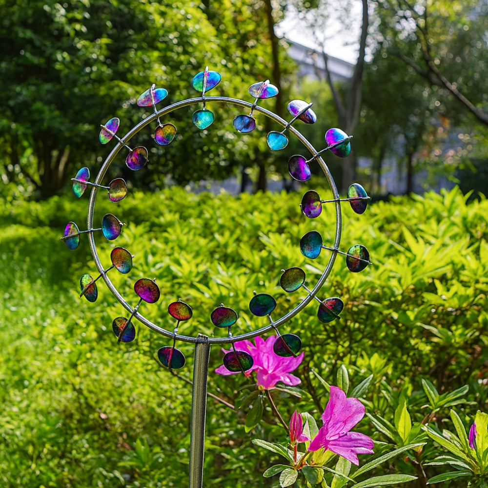 Garden Decor Metal Wind Spinner Outdoor Lawn Display | Meowbutter