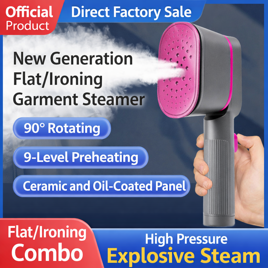 Garment Steamer Handheld Travel Fabric Care Tool | Meowbutter