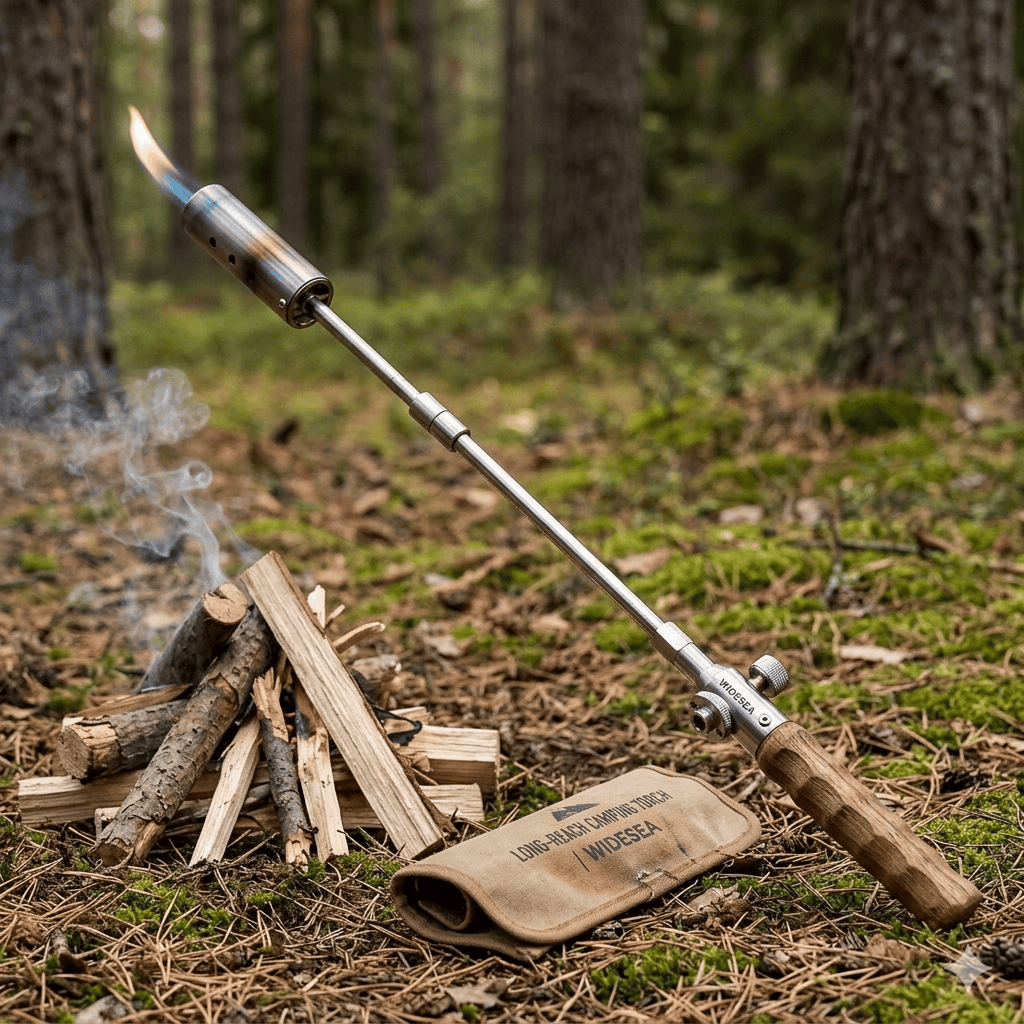 Kivio Wooden-Handled Gas Igniter For Camping And Outdoor Grilling