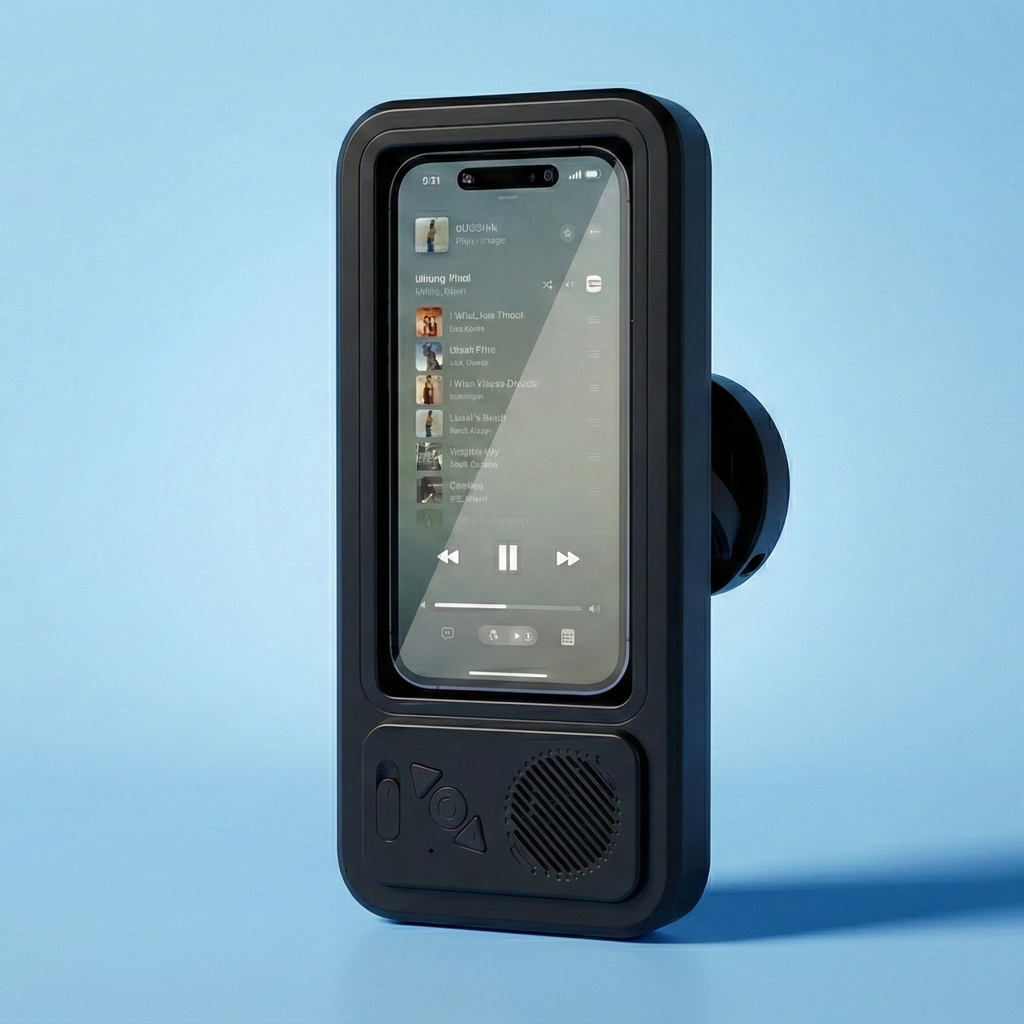 Waterproof Shower Phone Case for Clear Audio, Touchscreen Control, and Hands-Free Entertainment