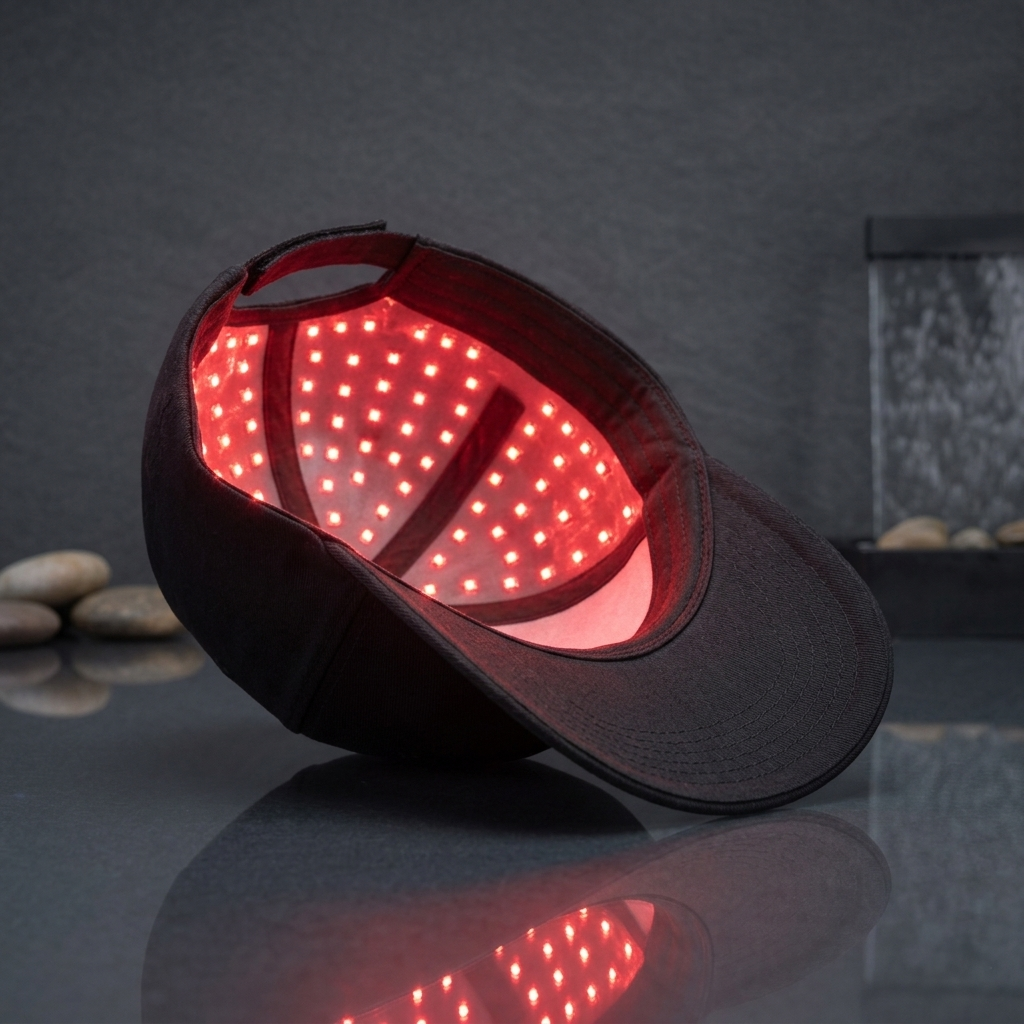 Wearable Red Light Cap for Scalp Care and Healthier-Looking Hair