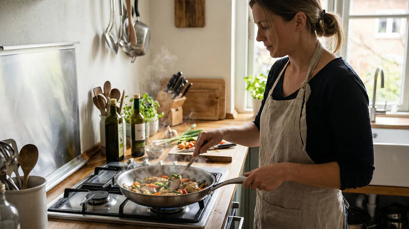 Premium Pure Titanium Non-Stick Pan for Clean Cooking and Lifetime Durability