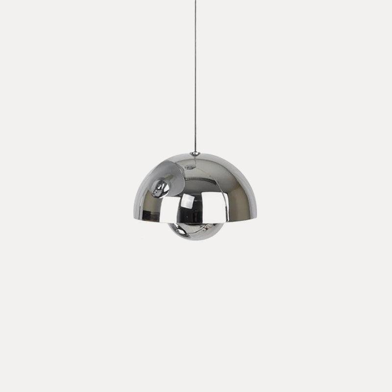 Aluminum Geometric Pendant Light For Modern Kitchen Height Adjustable
