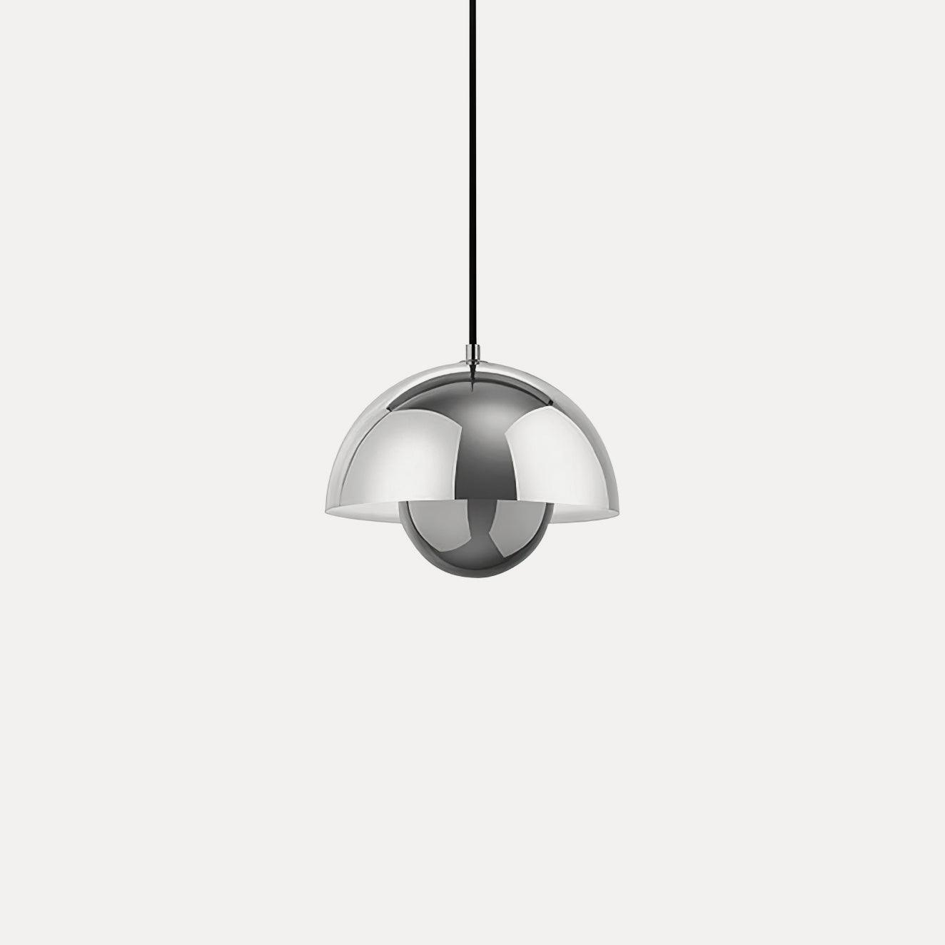 Aluminum Geometric Pendant Light For Modern Kitchen Height Adjustable