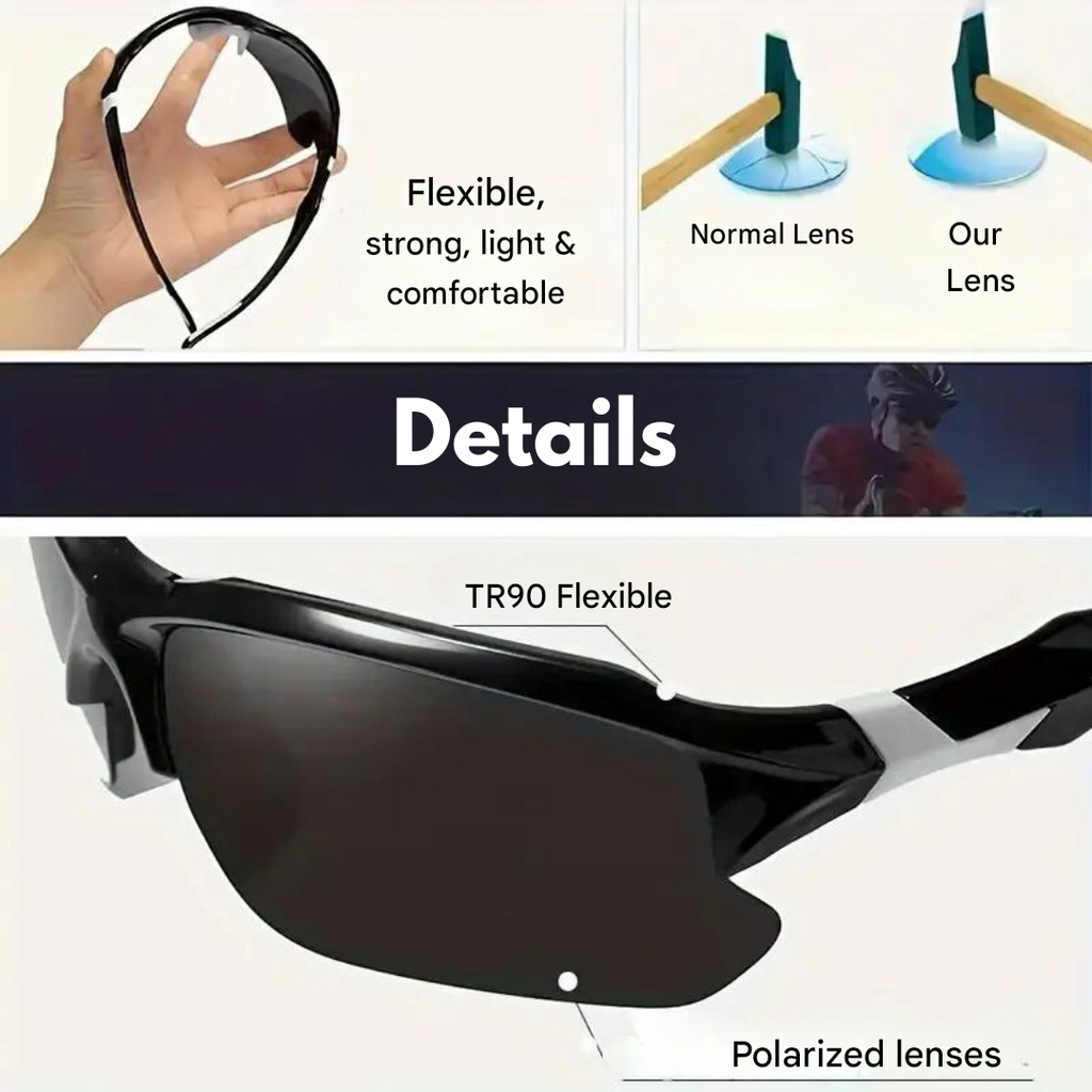 Gafas de sol deportivas polarizadas AdventureVision — Ajuste cómodo
