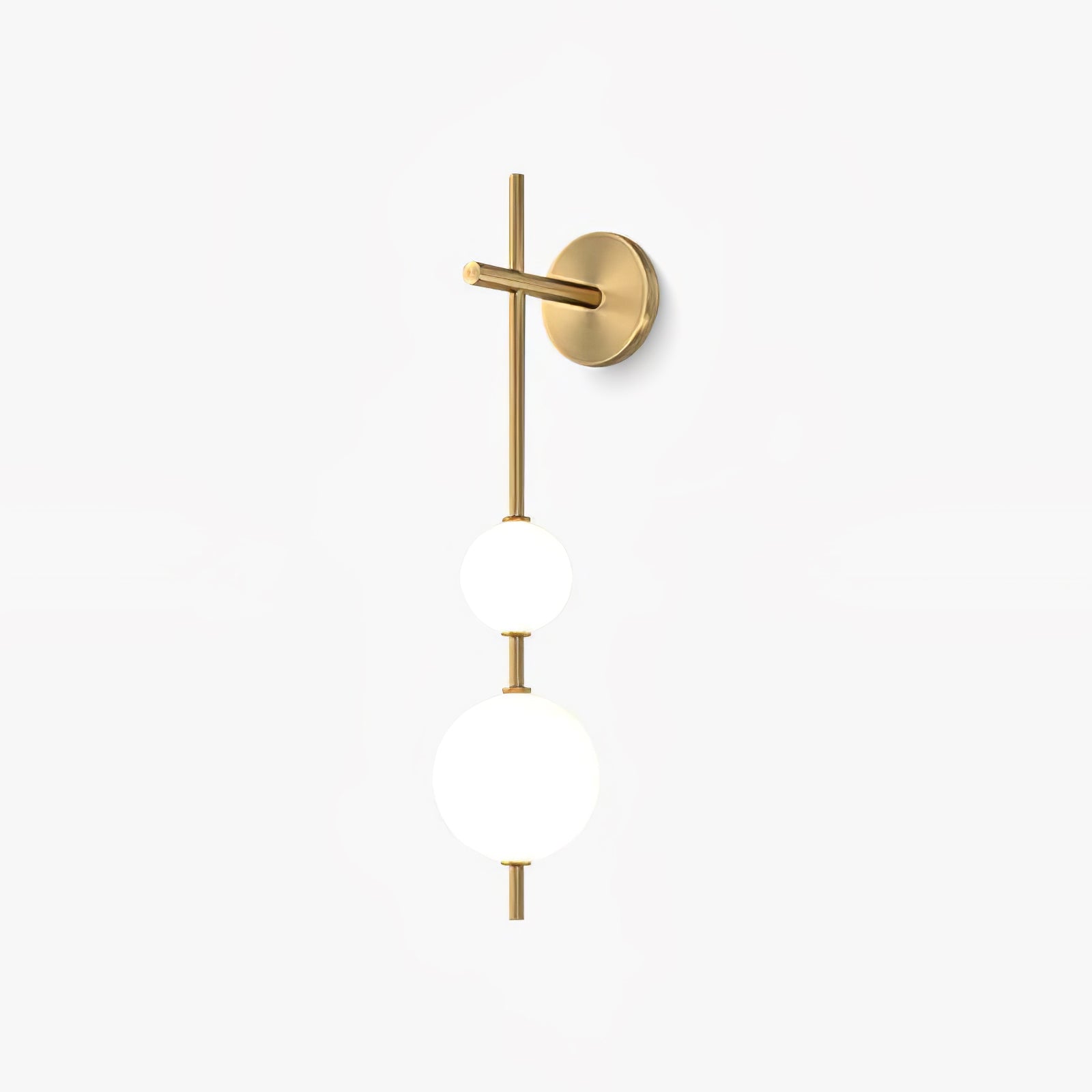 Glam Minimalist Contemporary Wall Sconce With Glass Shade And LED