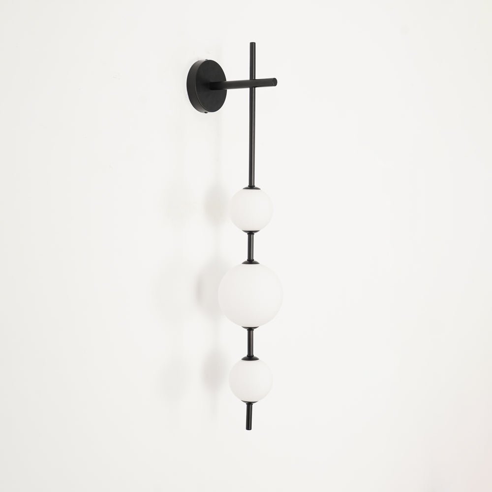 Glam Minimalist Contemporary Wall Sconce With Glass Shade And LED