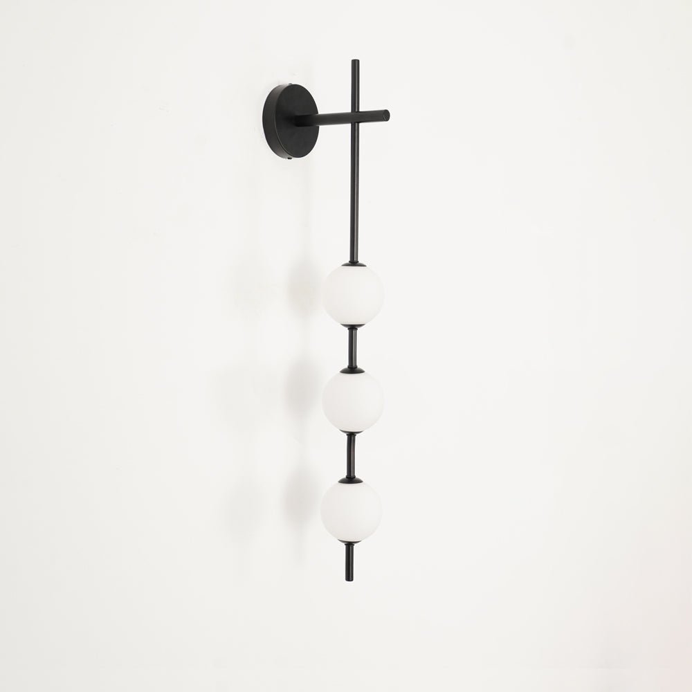 Glam Minimalist Contemporary Wall Sconce With Glass Shade And LED