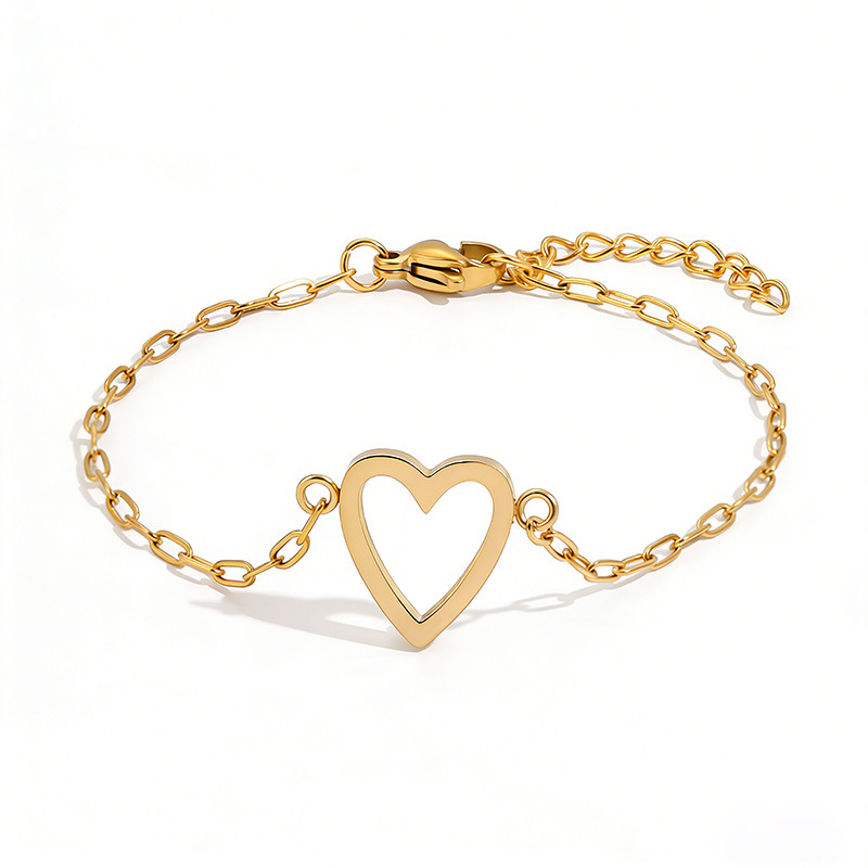 Bracelet Adjustable Heart Chain Matching Couple Jewelry | Meowbutter