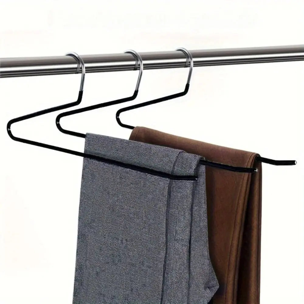 Cintres antidérapants en métal en forme de Z, lot de 10 pièces