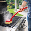 Grill Cleaning Brush Steam Scrub Pad Long Handle BBQ Cleaner | Meowbutter