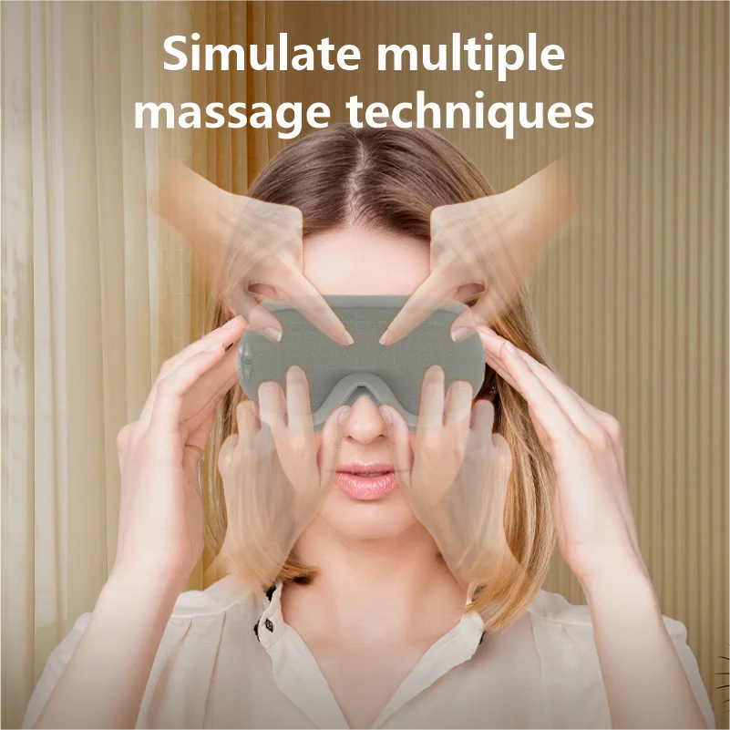 Masażer oczu IntelliRelax w kształcie litery V — przenośny masaż uciskowy i ciepły kompres
