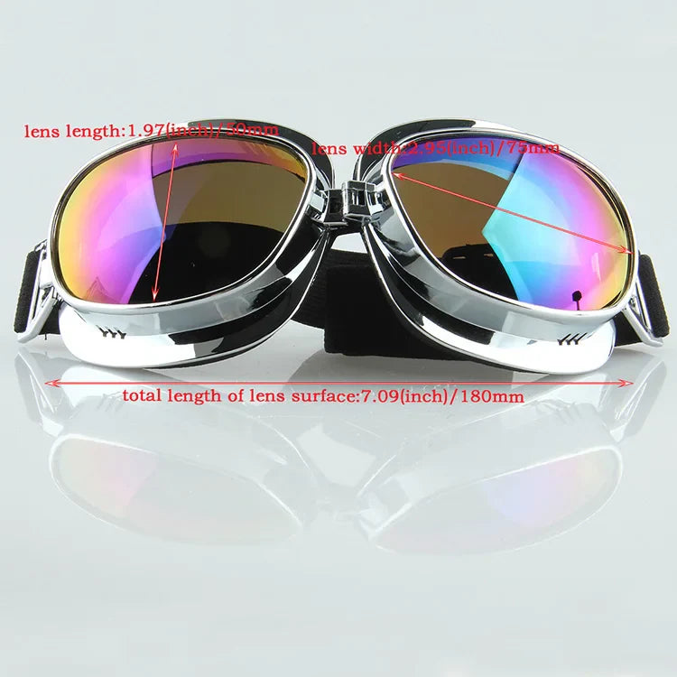Motorcycle Goggles Vintage Windproof UV Protection for Harley | meowbutter