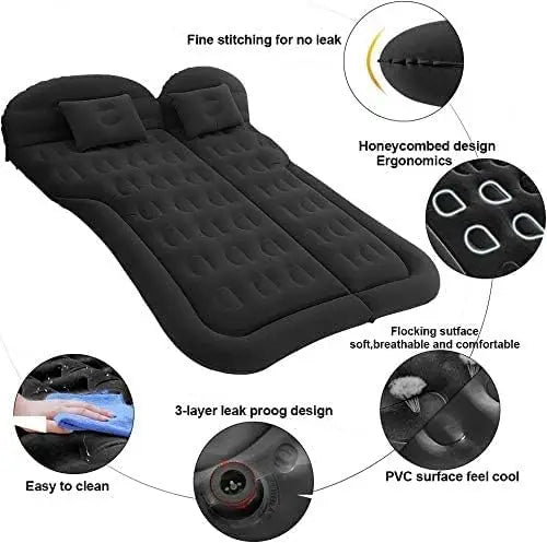 Colchón inflable portátil para coche ComfortNest — plataforma acolchada para dormir