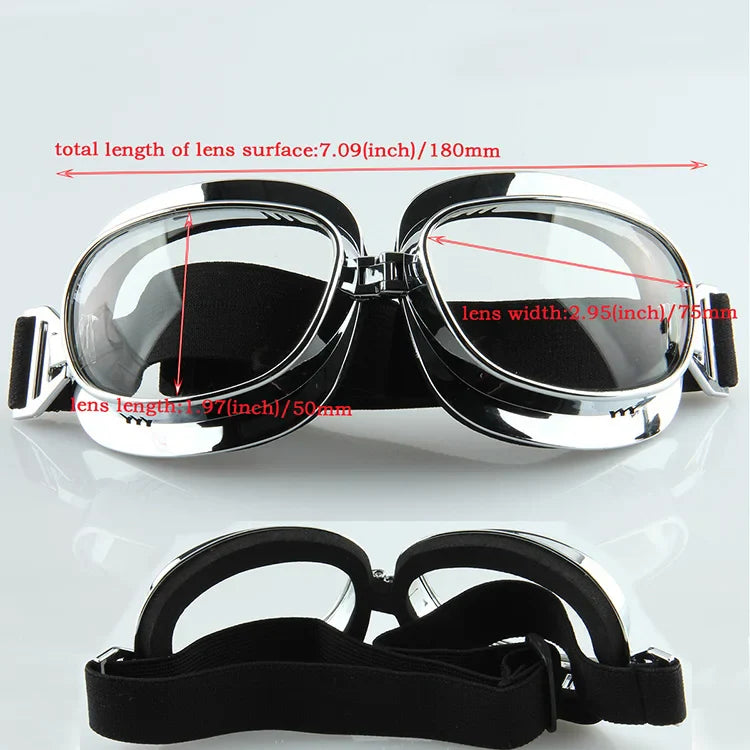 Motorcycle Goggles Vintage Windproof UV Protection for Harley | meowbutter