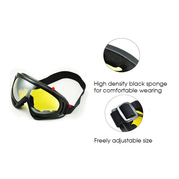 Gafas de protección para trabajo con seguridad anti-UV, deportivas, a prueba de viento y polvo - Meowbutter