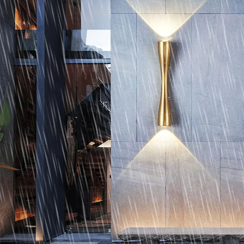 Modern Gold Wall Light | Nordic Up & Down Waterproof Lamp | Meowbutter