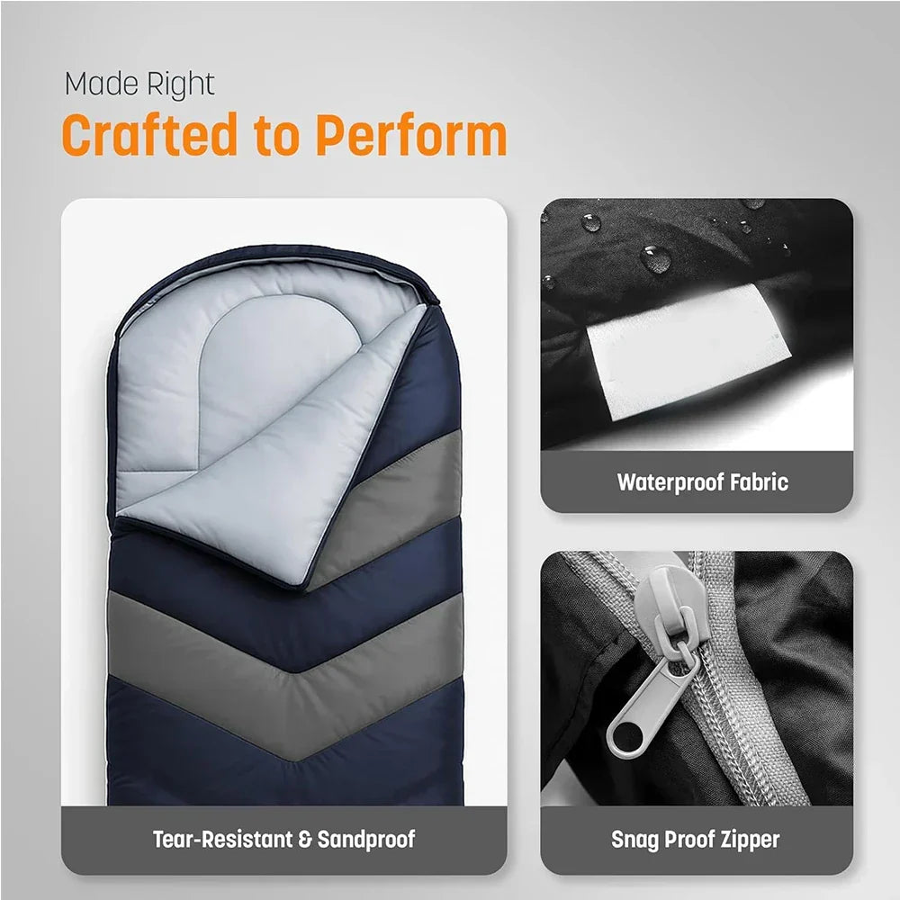 AirPack Sleeper Inflatable Sleeping Bag — Built-In Sleeping Pad and Pillow, Single Occupant
