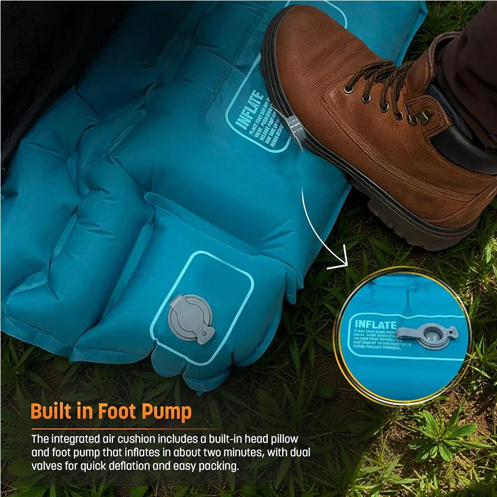 AirPack Sleeper Inflatable Sleeping Bag — Built-In Sleeping Pad and Pillow, Single Occupant