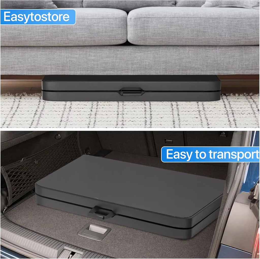 Tavolo da picnic pieghevole — altezza regolabile di 4 piedi, struttura portatile robusta, piano da 48x24 pollici, 15.21 libbre