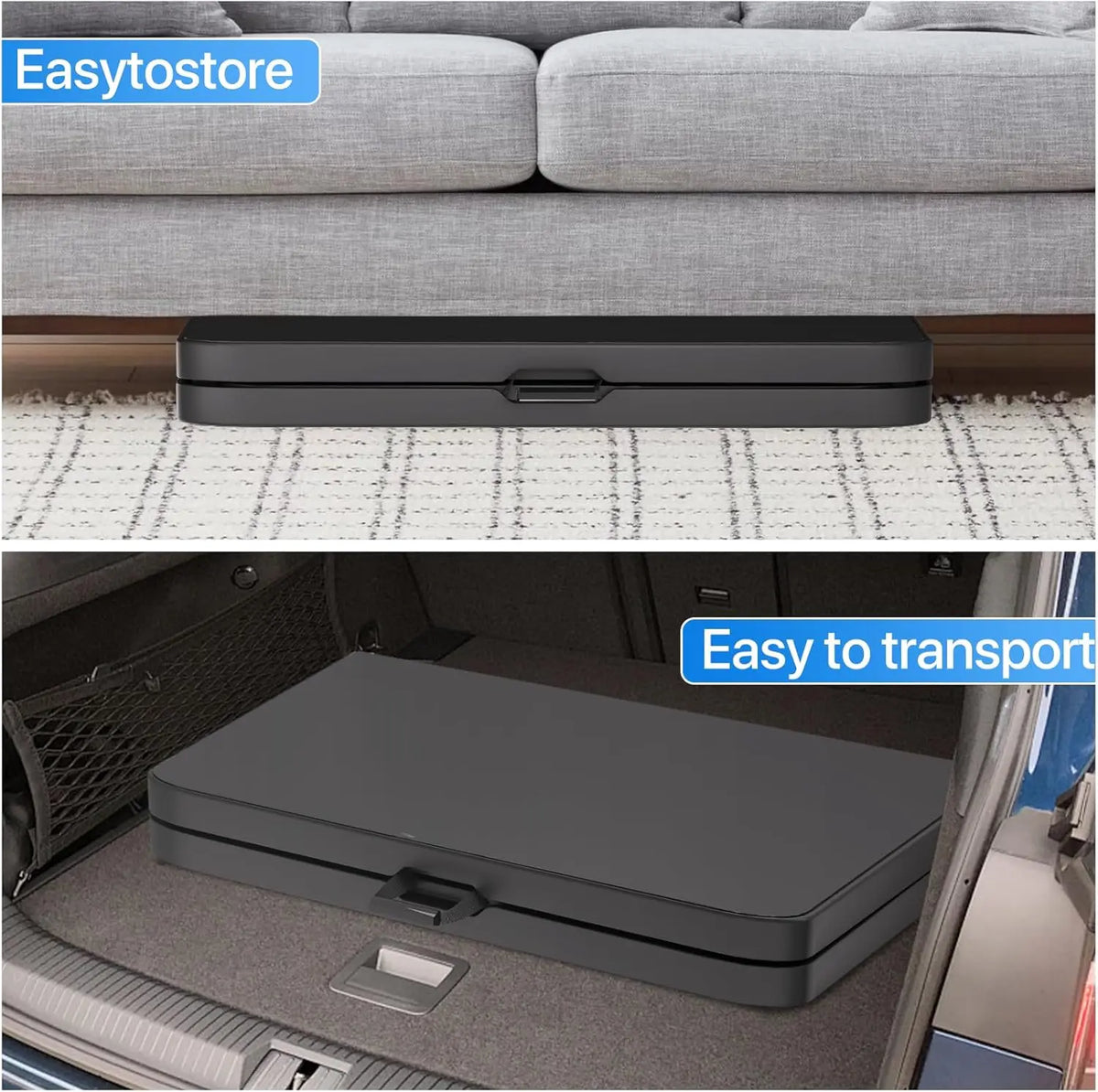 Tavolo da picnic pieghevole — altezza regolabile di 4 piedi, struttura portatile robusta, piano da 48x24 pollici, 15.21 libbre