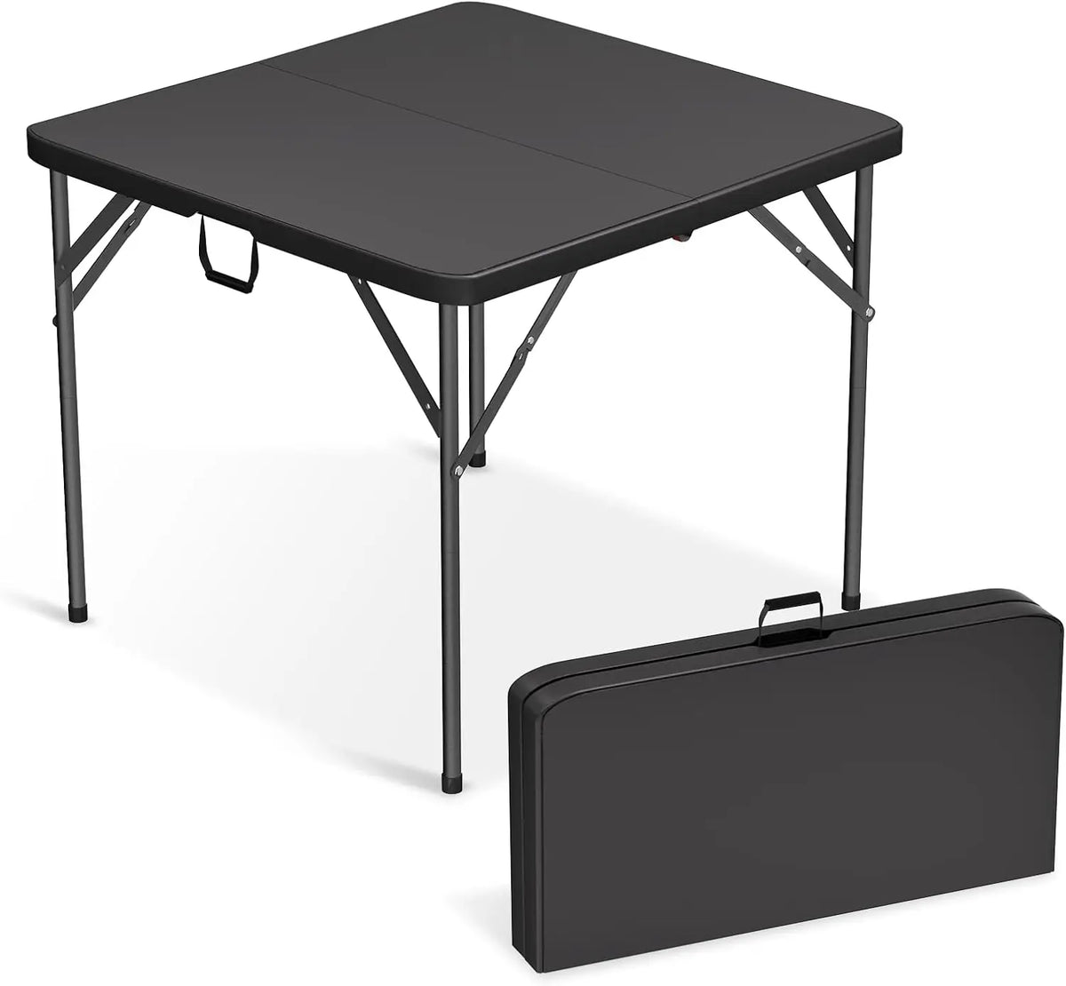 Tavolo da picnic pieghevole — altezza regolabile di 4 piedi, struttura portatile robusta, piano da 48x24 pollici, 15.21 libbre