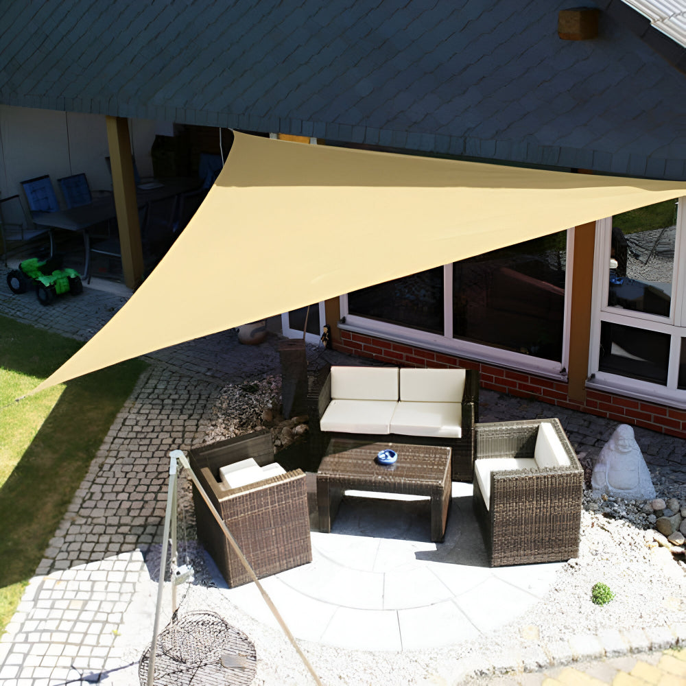 Triangular Square or Rectangular Woven Textile Sun Shade Sail