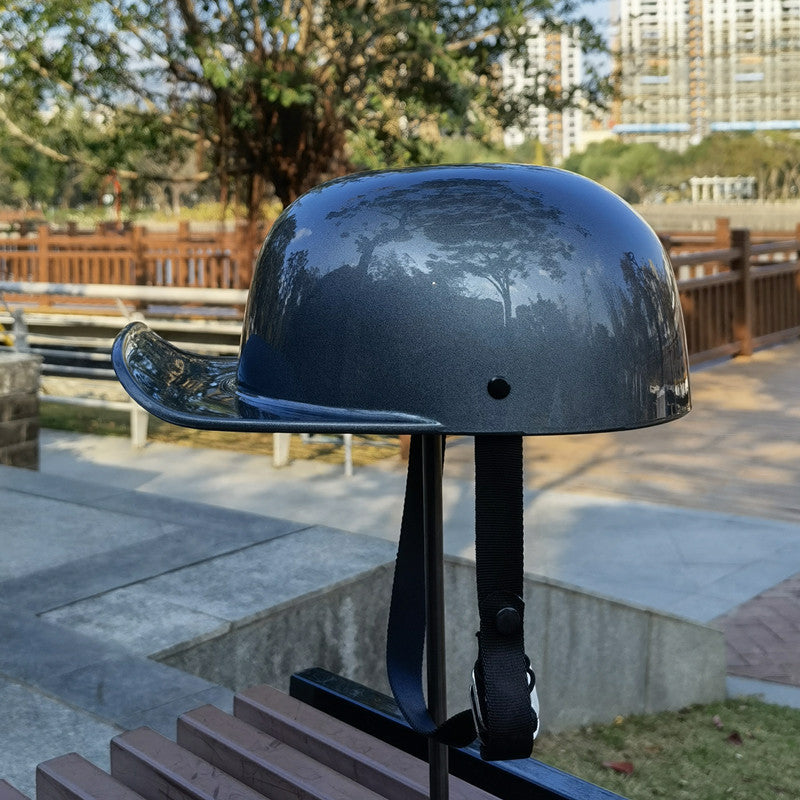 Retro 90s Half Helmet – Vintage Street Rider Style - Meowbutter