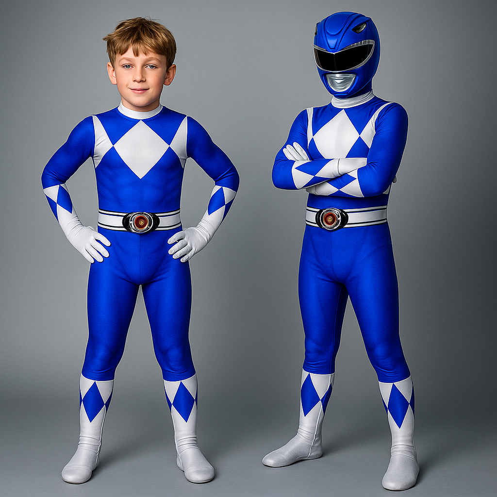 Kids Costume Superhero Jumpsuit Muscle Print Party Outfit | Meowbutter