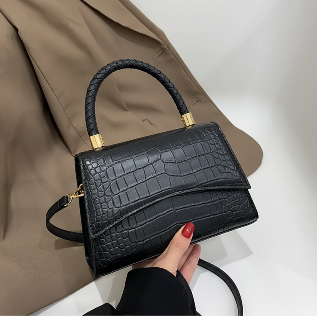 Lehká kabelka přes rameno — nastavitelný popruh, elegantní minimalistický design