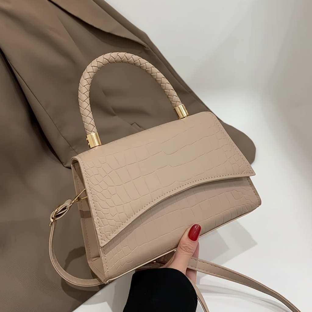 Lehká kabelka přes rameno — nastavitelný popruh, elegantní minimalistický design