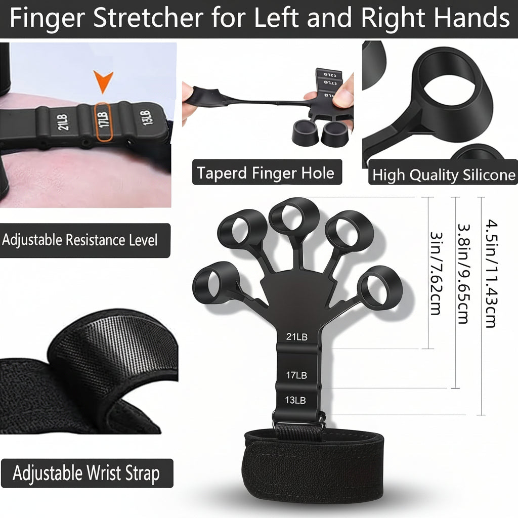 Pinza per la mano per allenare la forza degli avambracci, regolabile, in metallo, set per allenamento | Meowbutter