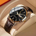 Men's Waterproof Wrist Watch - Luminous Display - Classic Stainless Steel Design | meowbutter