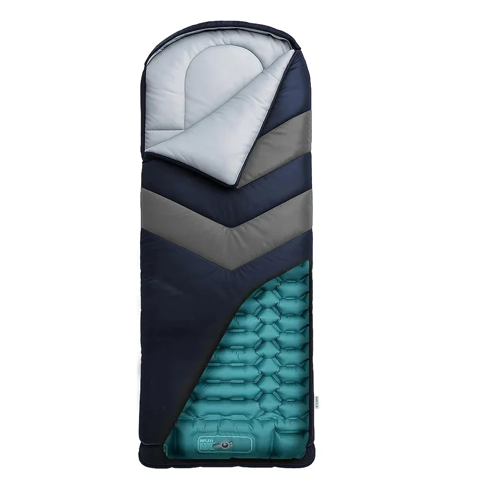 AirPack Sleeper Inflatable Sleeping Bag — Built-In Sleeping Pad and Pillow, Single Occupant