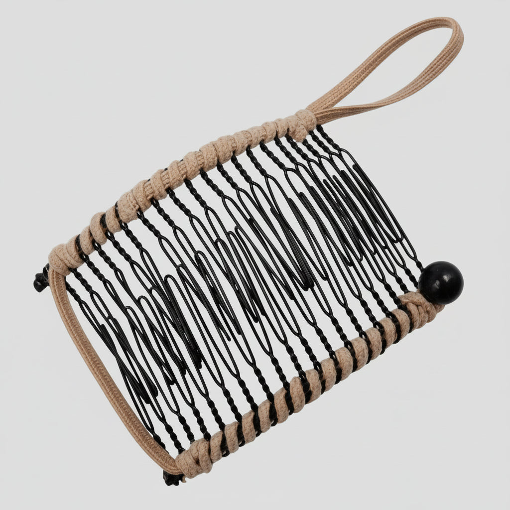 Vintage Hair Clip — Minimalist Iron Wire Frame, High-Tension Grip