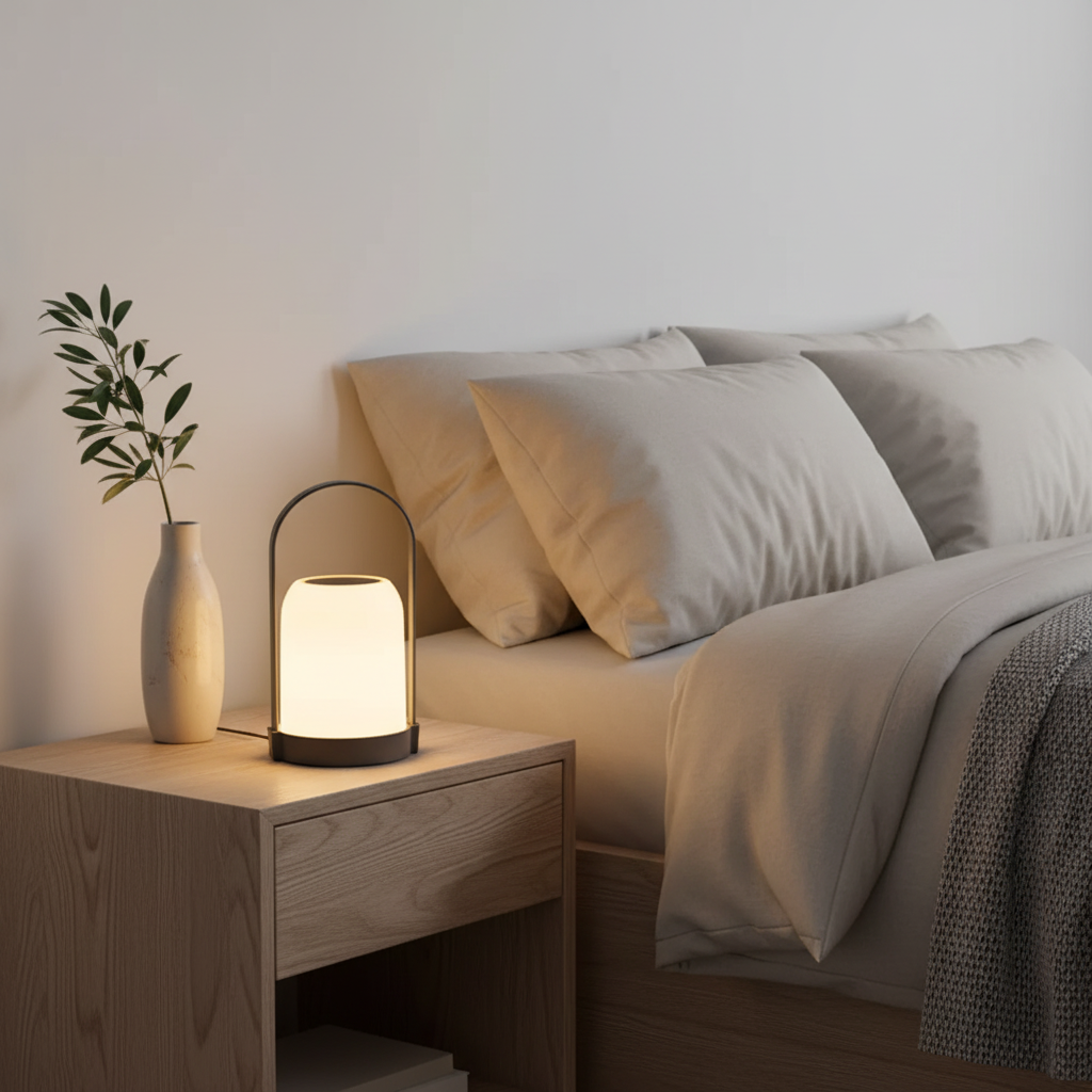 Halo LED Desk Lamp For Modern Living Rooms And Homes