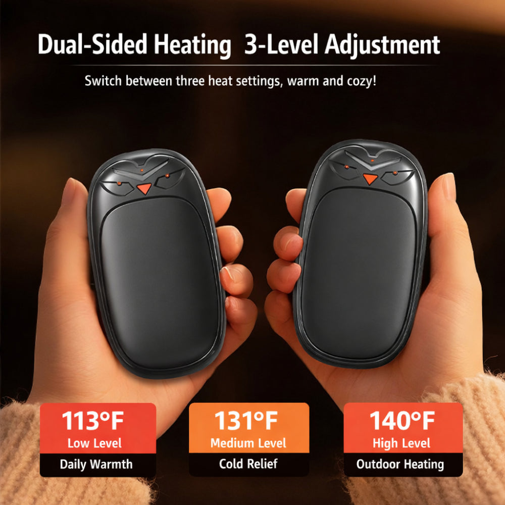Hand Warmers Rechargeable Electric Pocket Heater Set | Meowbutter