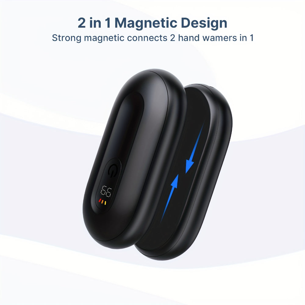 Dobíjecí magnetické ohřívače rukou — oboustranný digitální displej napájení