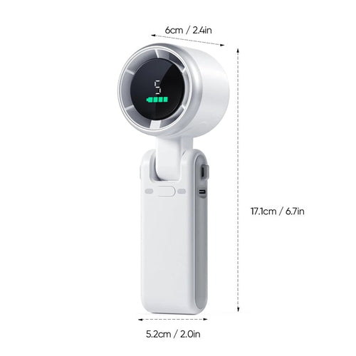 Ventilator de gât pliabil cu 5 viteze — design portabil, care se pliază compact