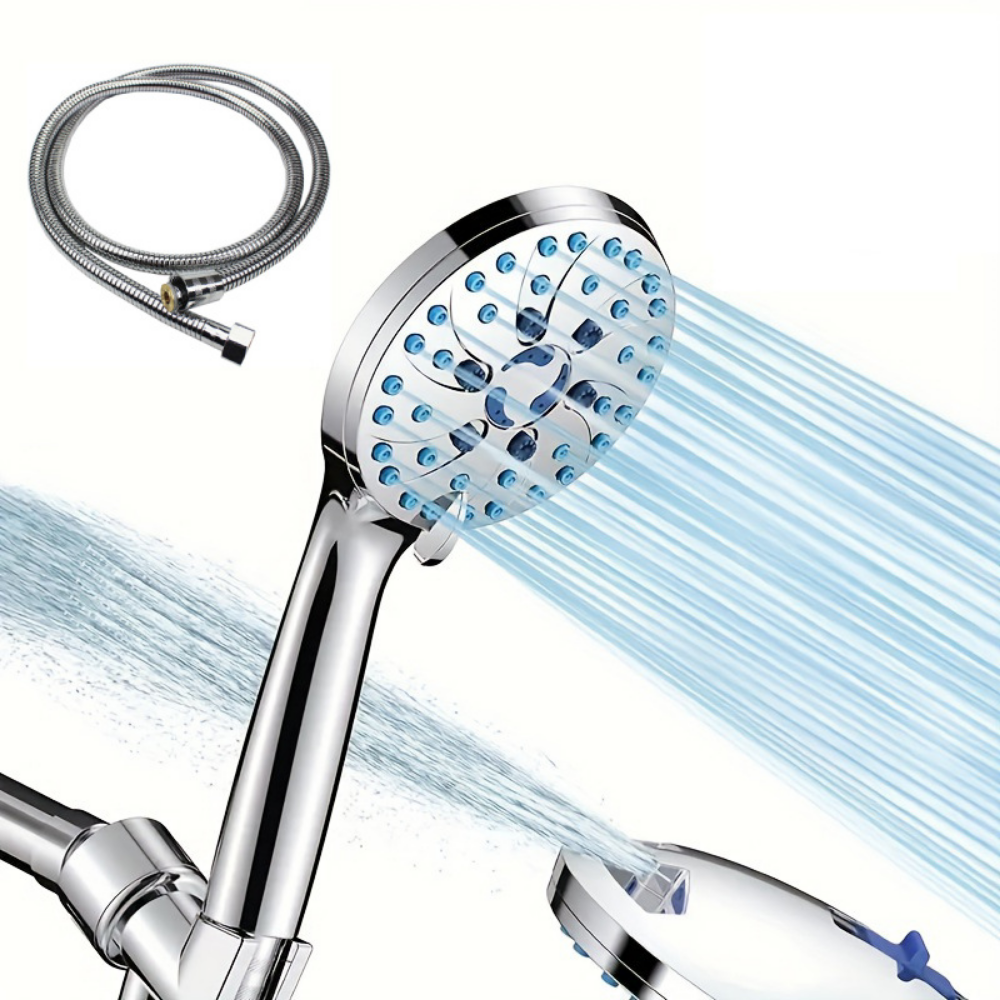 Handheld Showerhead Kit — High-Pressure Flow, Multiple Spray Modes