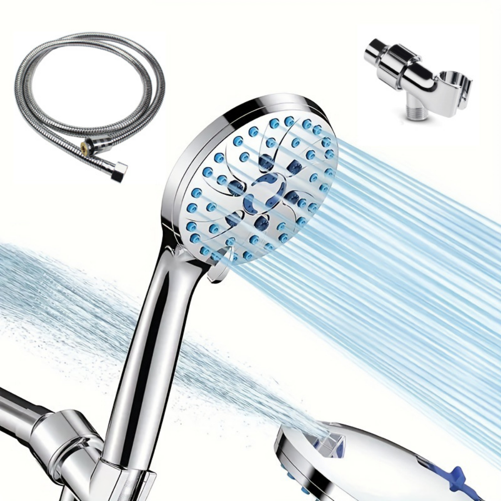 Handheld Showerhead Kit — High-Pressure Flow, Multiple Spray Modes
