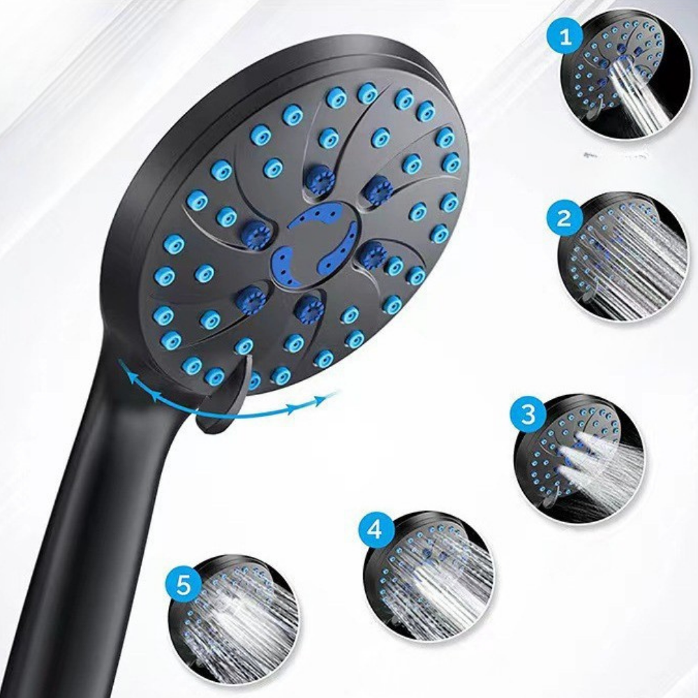 Handheld Showerhead Kit — High-Pressure Flow, Multiple Spray Modes