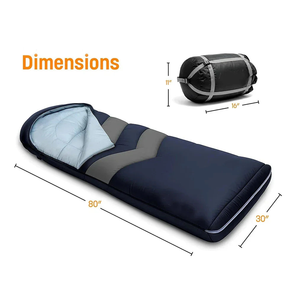 AirPack Sleeper Inflatable Sleeping Bag — Built-In Sleeping Pad and Pillow, Single Occupant