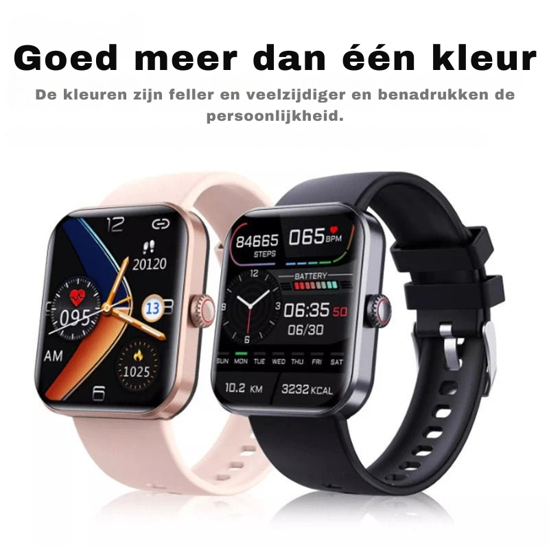 Smartwatch HealthTrack — informacje o zdrowiu w czasie rzeczywistym, ciągłe monitorowanie poziomu glukozy i pracy serca, styl na co dzień
