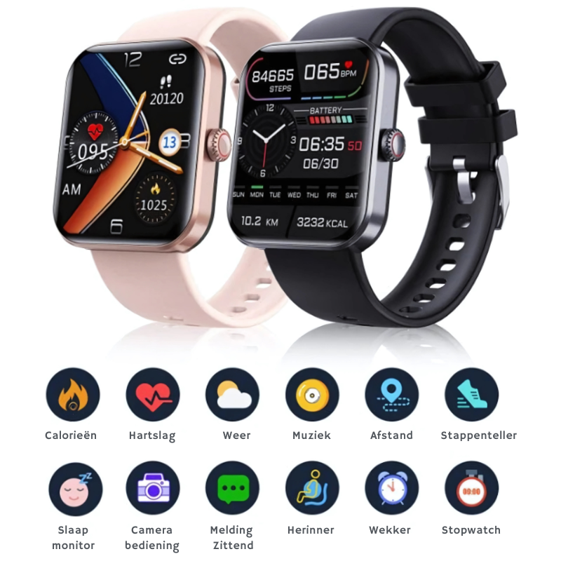Smartwatch HealthTrack — informacje o zdrowiu w czasie rzeczywistym, ciągłe monitorowanie poziomu glukozy i pracy serca, styl na co dzień