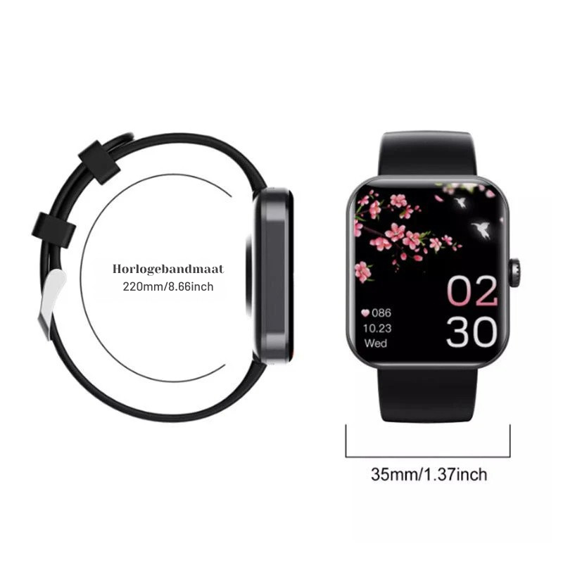 Smartwatch HealthTrack — informacje o zdrowiu w czasie rzeczywistym, ciągłe monitorowanie poziomu glukozy i pracy serca, styl na co dzień