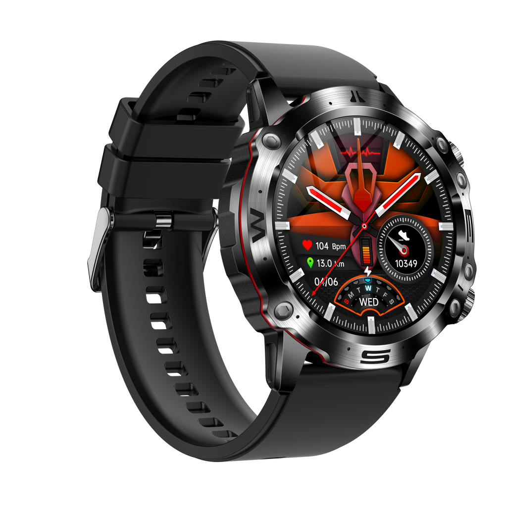 Monitor aktywności HealthTrack z EKG — smartwatch monitorujący poziom cukru we krwi i ciśnienie krwi