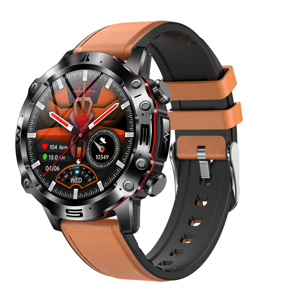 Monitor aktywności HealthTrack z EKG — smartwatch monitorujący poziom cukru we krwi i ciśnienie krwi