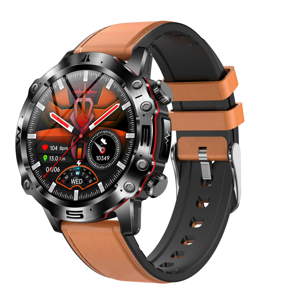 Monitor aktywności HealthTrack z EKG — smartwatch monitorujący poziom cukru we krwi i ciśnienie krwi